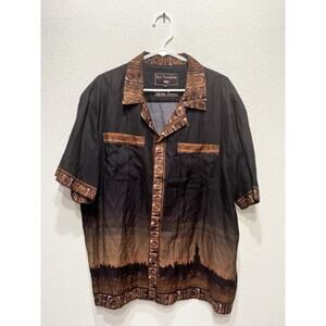 Tombolo x Sopranos Batik Shirt Mens NJ Turnpike Silk & Cotton XXL